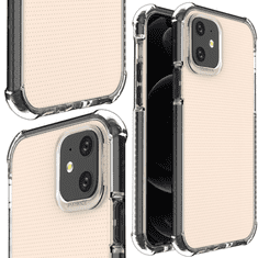 HURTEL ARMOUR OVITEK IZ GELA SPRING ARMOR S PISANIM OKVIRJEM ZA IPHONE 12 MINI, ČRN