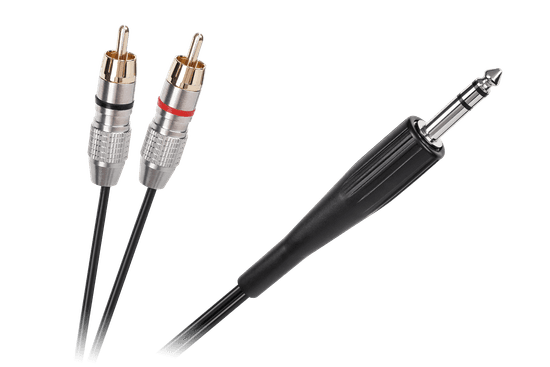 shumee JACK 6.3 stereo kabel - 2RCA 3m