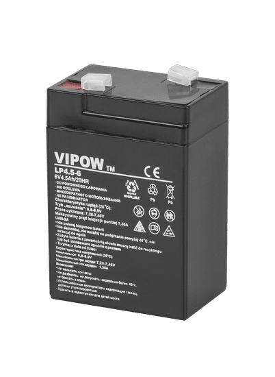 shumee Gel baterija VIPOW 6V 4,5Ah