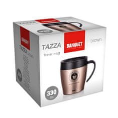 BANQUET Potovalni termo vrč TAZZA 330 ml, rjav