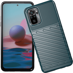 HURTEL THUNDER CASE UPOGLJIV OKLEPNI OVITEK ZA XIAOMI REDMI NOTE 10 / REDMI NOTE 10S ZELEN