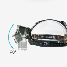 Miramarket Profesionalna čelna svetilka s 3 LED diodami za glavo