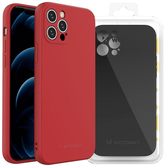 WOZINSKY WOZINSKY COLOUR CASE SILIKONSKI UPOGLJIV TRPEŽEN OVITEK ZA IPHONE 13 MINI RDEČ