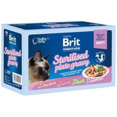 BritPremium Cat Delicate Fillets in Gravy Family Plate Sterilizirano 1020g(12x85g)-NOVO