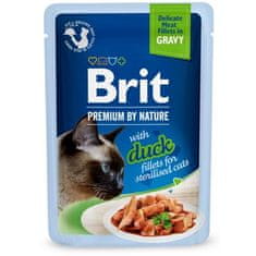 Brit Premium Cat Delicate Fillets in Gravy with Duck za sterilizirane 85 g - NOVO