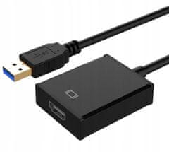 CO2 CO2 PRZEJŚCIÓWKA USB 3 HDMI ADAPTER KABEL HUB KONWERTER FULL HD 1080P 60HZ