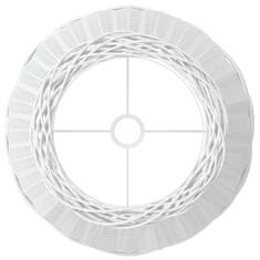 Vidaxl Senčilo za svetilko belo Ø50x30 cm pleteno