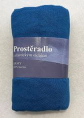 Jerry Fabrics Bombažno pregrinjalo Jersey Blue, 90/200 cm