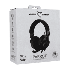 White Shark slušalke GH-2440 PARROT črne