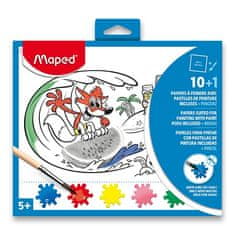 Maped Colouring book z barvno paleto in čopičem