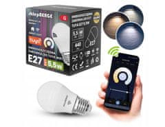 Berge SMART E27 LED žarnica 5,5W WW-NW-CW Wi-Fi TUYA CCT