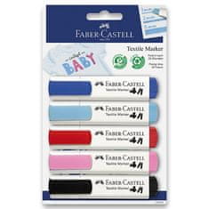 Faber-Castell Faber - Castel Tekstilni markerji baby 5 kosov