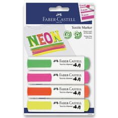 Faber-Castell Faber - Castel Neonski tekstilni markerji 4 kosi