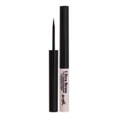 Barry M Ultra Brow 2-in-1 Defining Browliner & Nourishing Serum negovalno tekoče črtalo za obrvi 1.7 ml Odtenek black