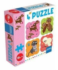 4 Puzzle Dachshund