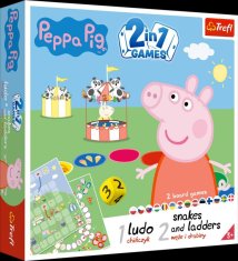 Trefl Igra: Peppa Pig 2v1 / Človek, ne jezi se in Kače in lestve