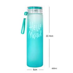 LIVEFY steklenica Glassy 400ml, zelena