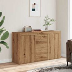 shumee vidaXL Sideboard artisian hrast 120x36x69 cm konstruiran les