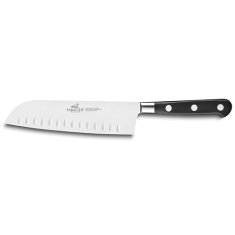 Nůž Lion Sabatier, 814780, Ideal inox, Santoku nůž, 18 cm, nerez ocel, plně kovaný, nerez nýty, POM rukojeť