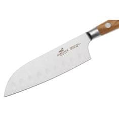 Nůž Lion Sabatier, 834885, Ideal Provencao, mini-Santoku, čepel 13 cm, plně kovaný, nerez nýty, nerez ocel, rukojeť z olivového dřeva