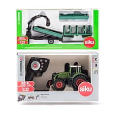 SIKU Control - RC traktor Fendt 939 z voznikom + zelena prikolica Oehler 1:32