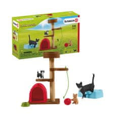 Schleich Farm World 42501 Praskalno drevo za mačke z mačkami