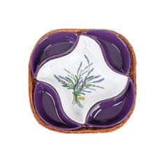 Banquet Skleda v košarici LAVENDER 28 cm, 5 kosov, OK