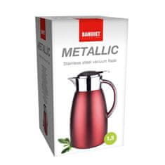 BANQUET Termos iz nerjavečega jekla METALLIC Red 1,5 l