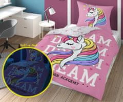 Detexpol Posteljno perilo Unicorn Dream luminous Bombaž, 140/200, 70/80 cm