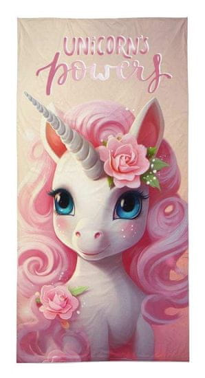 Detexpol Brisača Unicorn Rose Bombaž - frotir, 70/140 cm