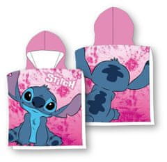 Faro Pončo Lilo and Stitch roza Bombaž - frotir, 55/110 cm