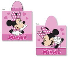 Faro Pončo Minnie Hearts bombaž - frotir, 55/110 cm