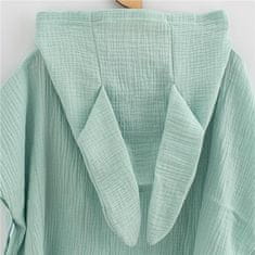 NEW BABY Baby muslin pončo Feeling mint 80 cm - M