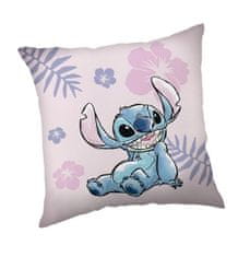 Jerry Fabrics Lilo and Stitch Roza Poliesterska blazina iz mikropliša, 35/35 cm