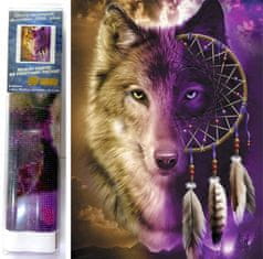 Norimpex Diamantna slika Wolf dream 30x40cm