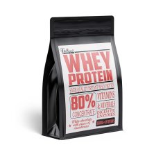 FitBoom Whey Protein 80% 1000 g bela čokolada z jagodami