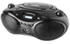 JVC Portabilni CD predvajalnik JVC RD-E661B-DAB Boombox - Črn, Bluetooth 5.0, DAB+, FM radio, MP3 predvajanje, z daljinskim upravljalnikom, 2 zvočnika, LCD zaslon.