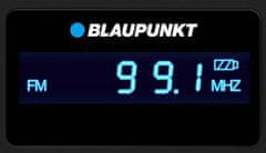 Blaupunkt Radio Blaupunkt PR5BL Analog v črni in modri barvi, z LCD displejem, podporo za FM, napajanjem na baterije in anteno, idealen za ljubitelje klasičnega radia.