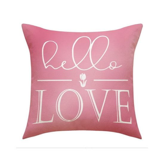 LIVEFY prevleka za blazino Love 45x45cm, roza