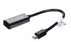 Lanberg Adapter za video kabel Lanberg AD-0005-BK, Mini DisplayPort na HDMI Tip A, dolžina 0.2 m, črne barve, ločljivost do 1920 x 1200, 60 Hz, moški na ženski priključek.