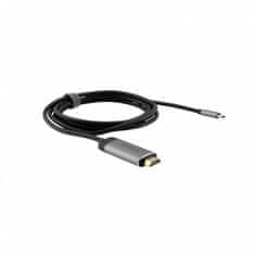 Verbatim Verbatim 49144 adapter video kabla 1,5 m USB Type-C na HDMI črn, srebrn - enostavna povezava, združljiv z Mac, Windows, Linux operacijskimi sistemi.