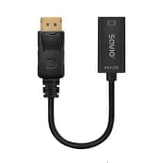 SAVIO Adapter Savio DisplayPort (M) v1.2 - HDMI A (F) v1.4, 4K, dolžina kabla 0.2 m, moški/mški, hitro pošiljanje v 24 urah