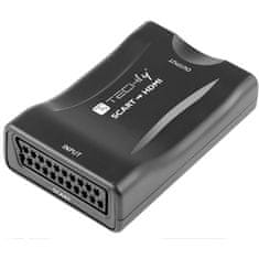 Techly TECHly IDATA SCART-HDMI3 Pretvornik SCART na HDMI, 1080p, Črn, Plug and Play, RoHS in CE Certifikat, USB Kabel, 135g