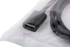 Unitek UNITEK Y-C450GBK USB kabel 2 m, USB 2.0, USB A, črn, moški in ženski priključek, visoka hitrost prenosa podatkov do 480 Mbit/s, enota v paketu 1.