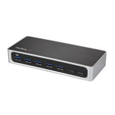 Delock StarTech.com 7-port USB C hub s hitrim polnjenjem - USB-C do 5x USB-A in 2x USB-C - Samo napaja - SuperSpeed 5Gbps za namizne in prenosne računalnike