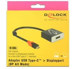 Delock DeLOCK 63312 USB grafični adapter, črna, maksimalna ločljivost 4096 x 2160, DisplayPort 1.2, Chipset VIA VL100, podpora ločljivosti 1080p