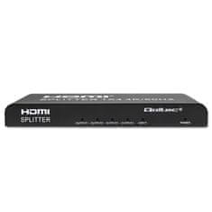 Qoltec Qoltec 51799 Aktivni HDMI Razdelilnik 4 x HDMI 4K x 2K | 6Gb/s | 60Hz - Podpora HDCP 2.2, 3840 x 2160, črn, 67 mm globok, 178 mm širok, 56 g