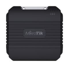 Mikrotik MikroTik LtAP LTE6 komplet z dual core, podporo za 2,4 GHz, GPS, 4G LTE kategorijo 6 in pasivno PoE, črne barve, idealen za zanesljivo mrežno povezavo.