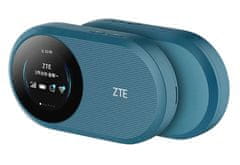 slomart ZTE U10S Pro 4G Mobilni WiFi 6 Hotspot - Teal, LCD zaslon, 3000 mAh, do 32 naprav, USB-C, enopasovni (2.4 GHz), kompakten in lahek, idealen za hitro povezavo.