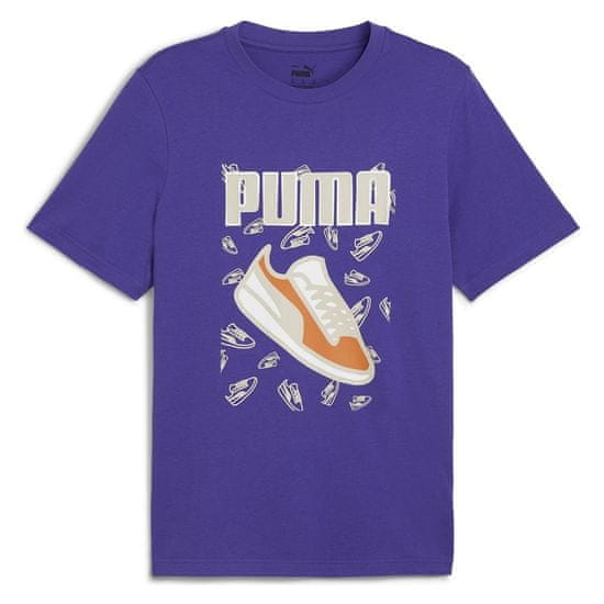 Puma Majice modra Graphics Sneaker Tee